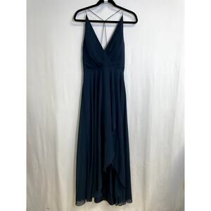 JENNY YOO COLLECTION Navy Blue Farrah Bridesmaids Gown Dress Fully Lined Size 10